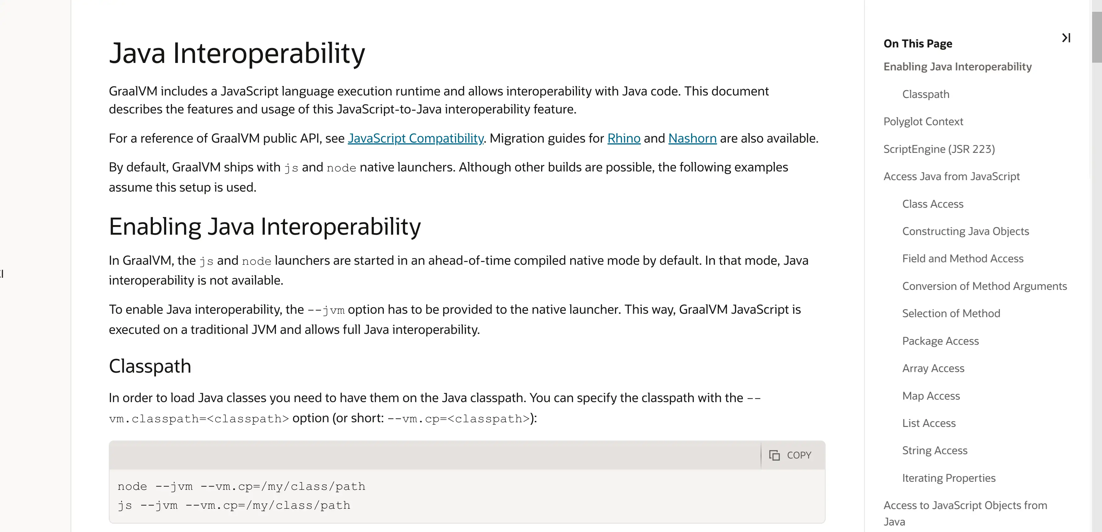 java interoperability
