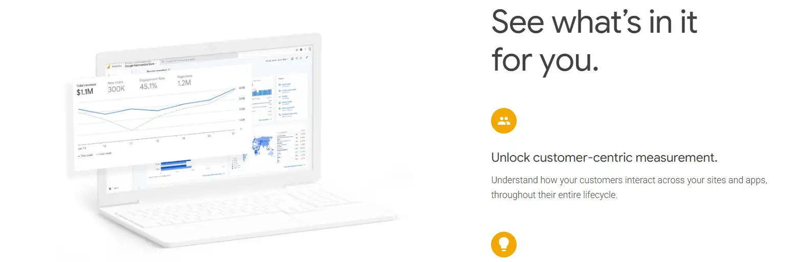 use google analytics to start the test