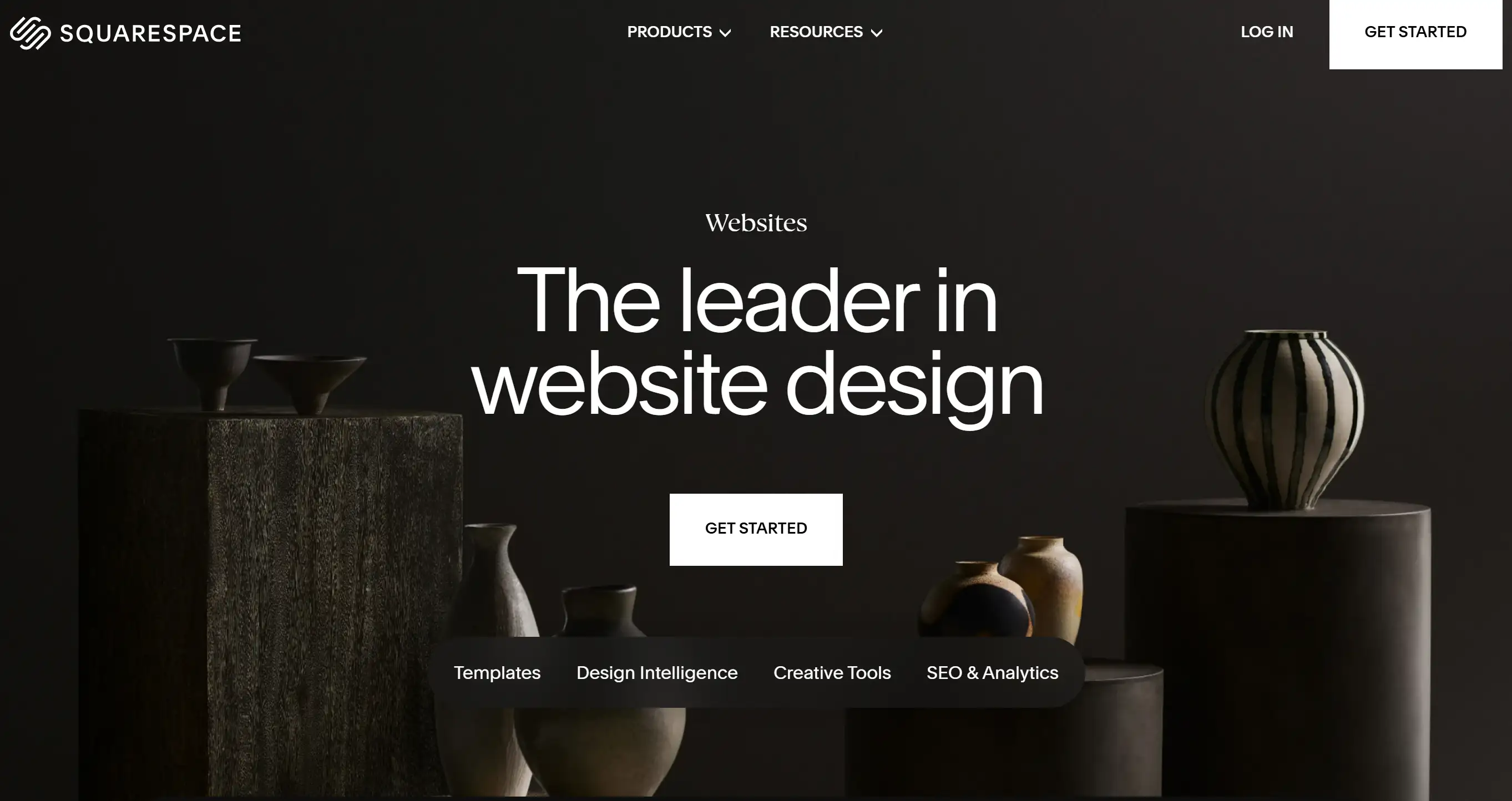 Squarespace’s landing page example