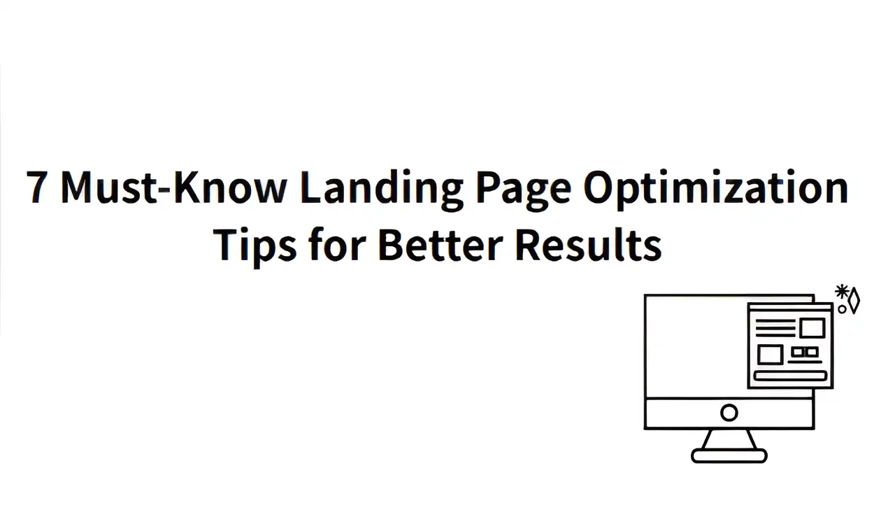 the computer shows an optimized landing page
