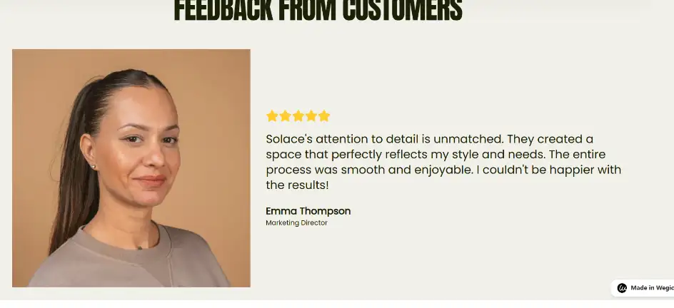 display user reviews