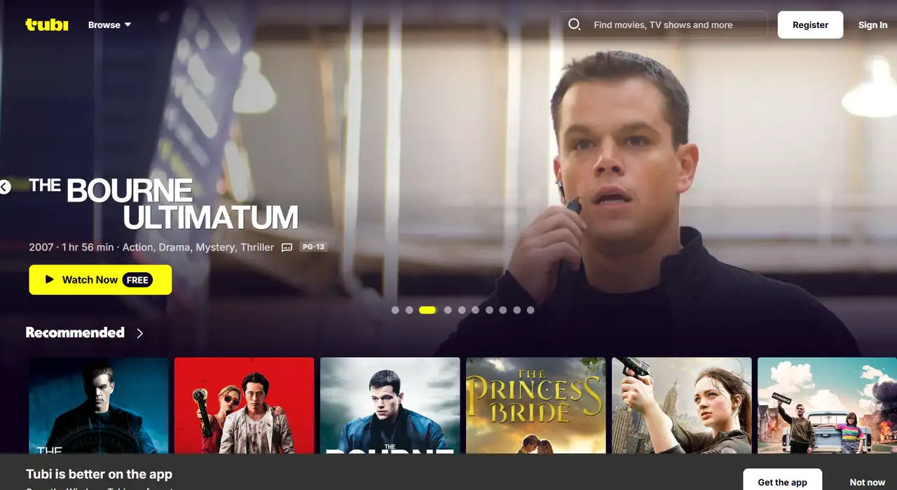 tubi is a free movies platform
