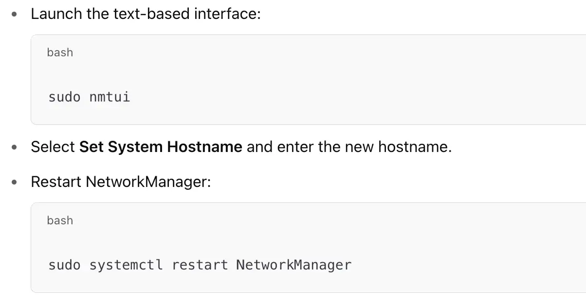 using nmtui