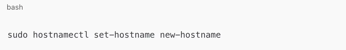 using hostnamectl
