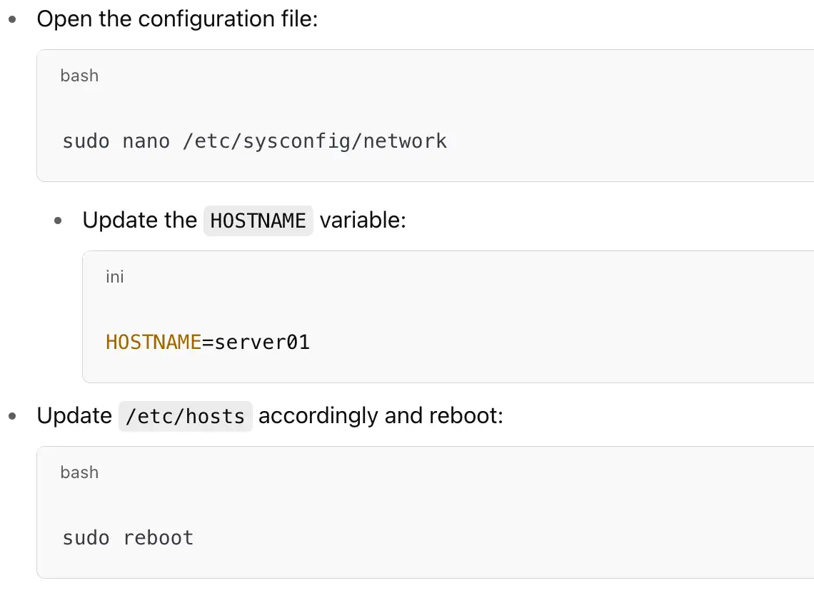 editing /etc/sysconfig/network