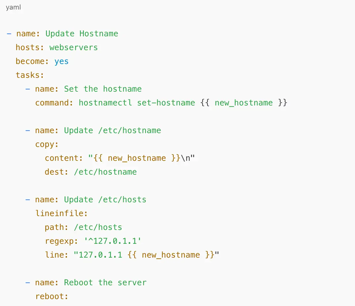 integrating hostname changes