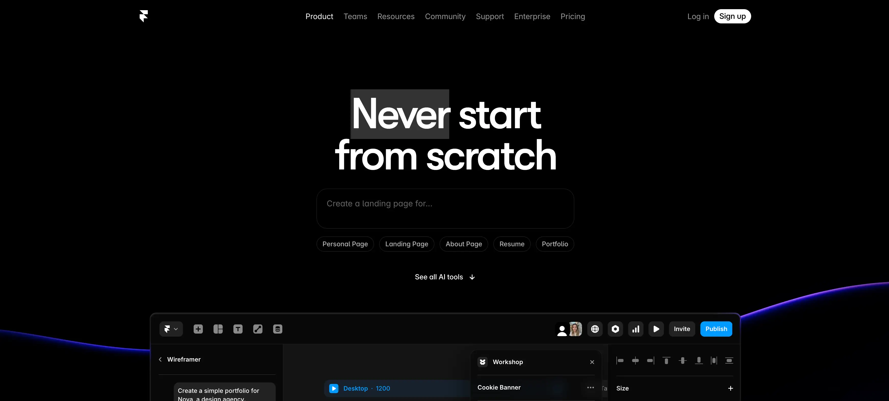 framer ai site framer ai site