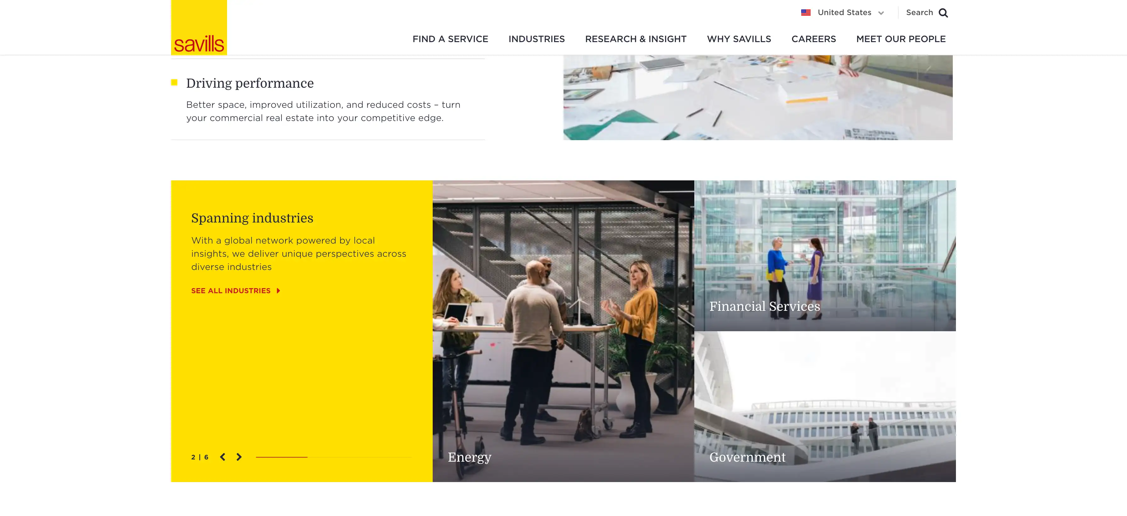 savills real estate website