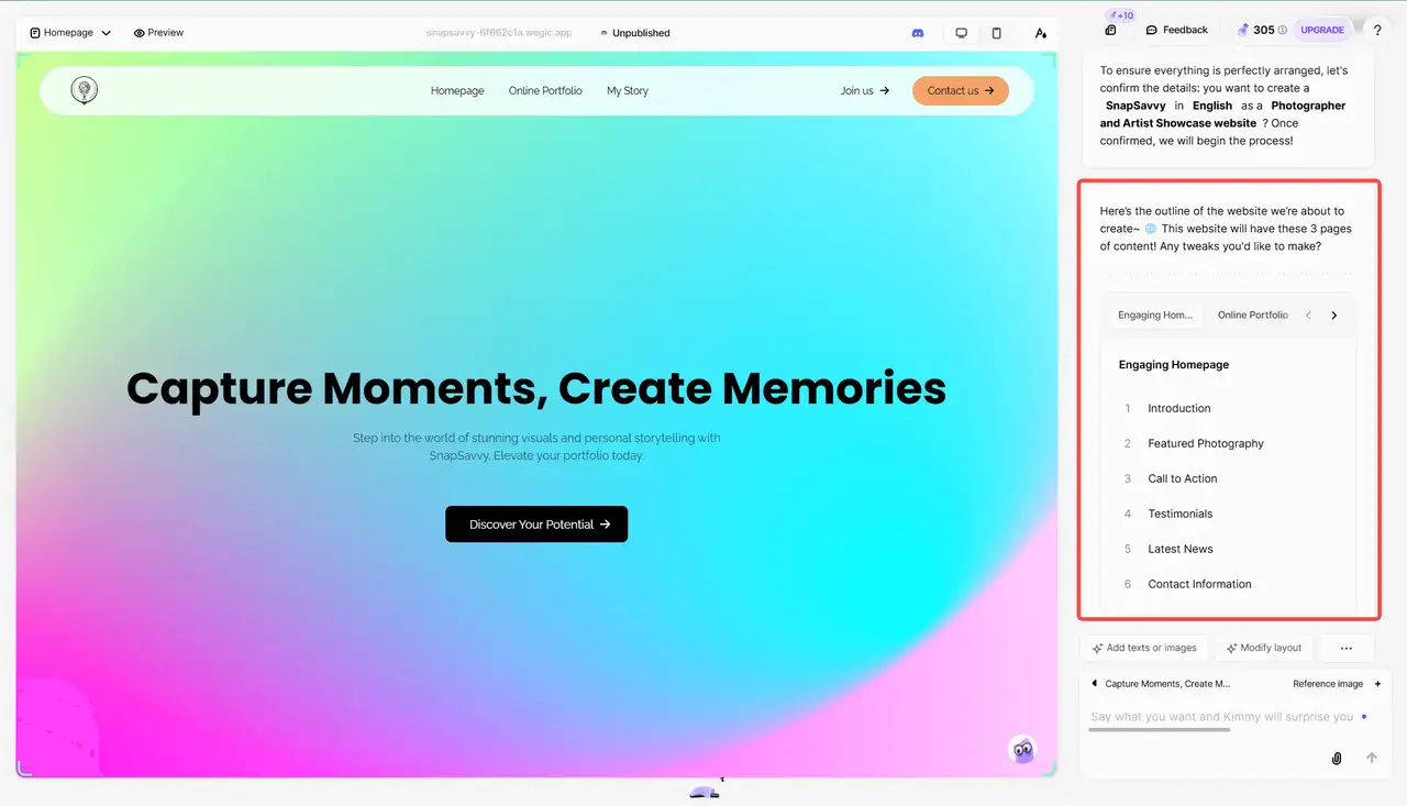 multi-page web layout multi-page web layout