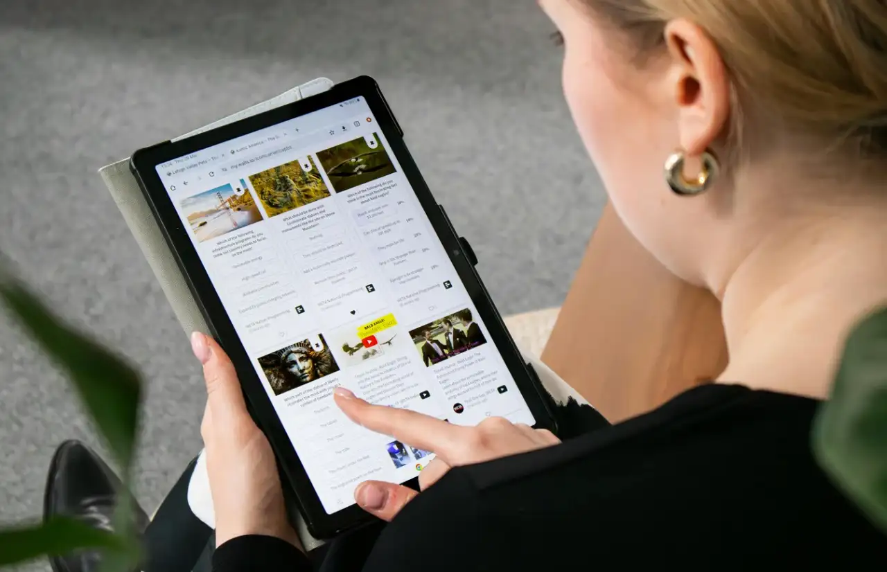 people playing ipad for fun