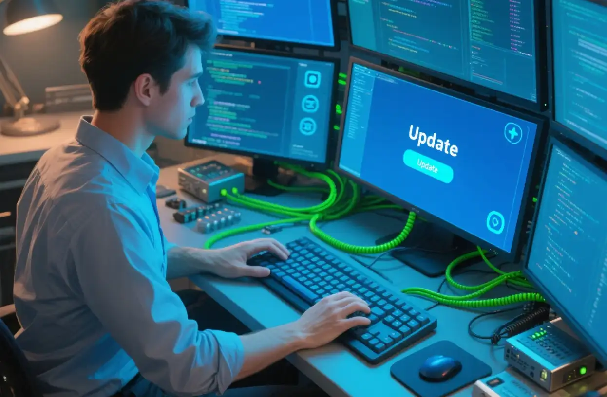 Handling technical issues and updates