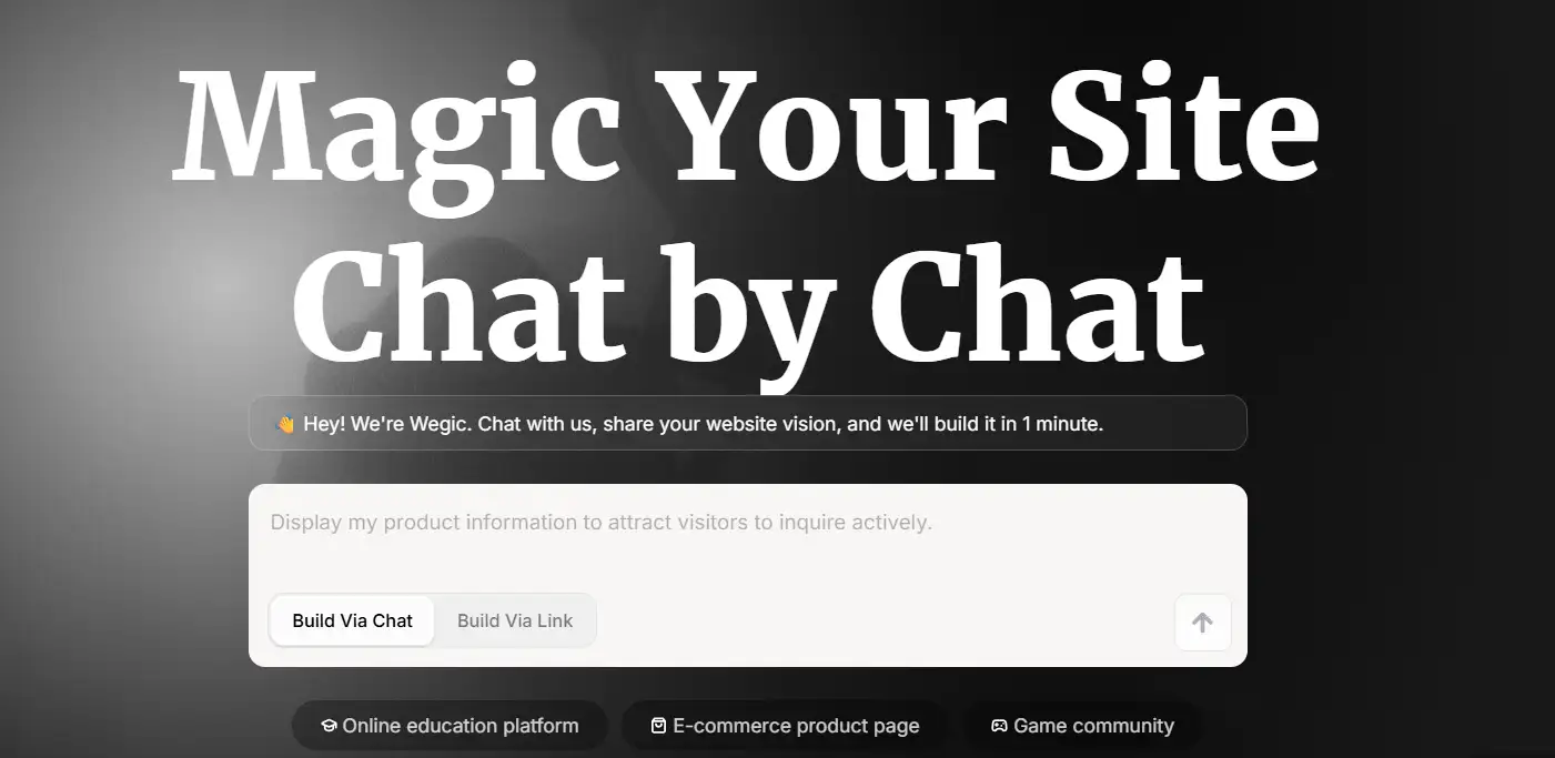 wegic website builder