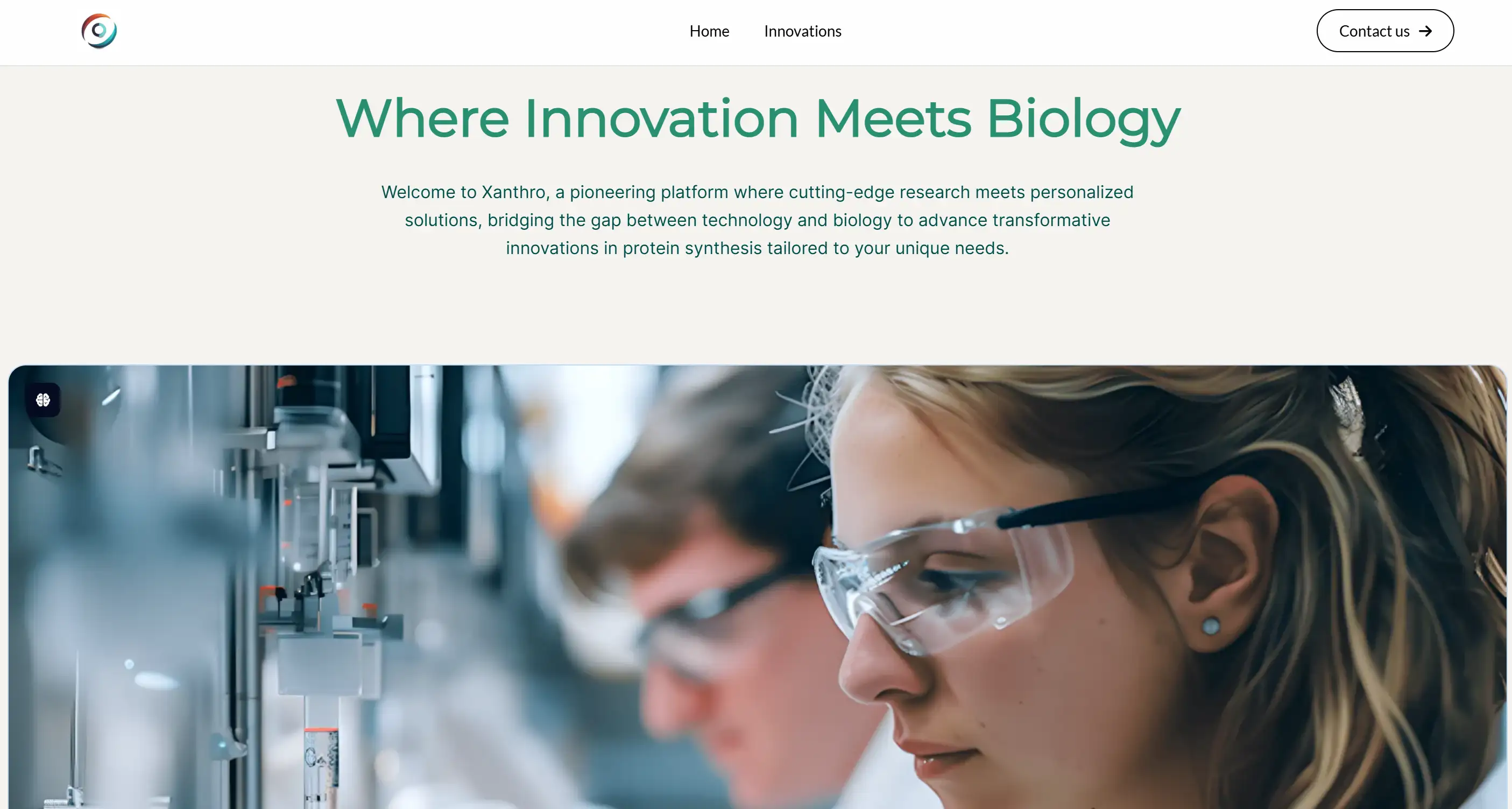 Medical website example built by Wegic