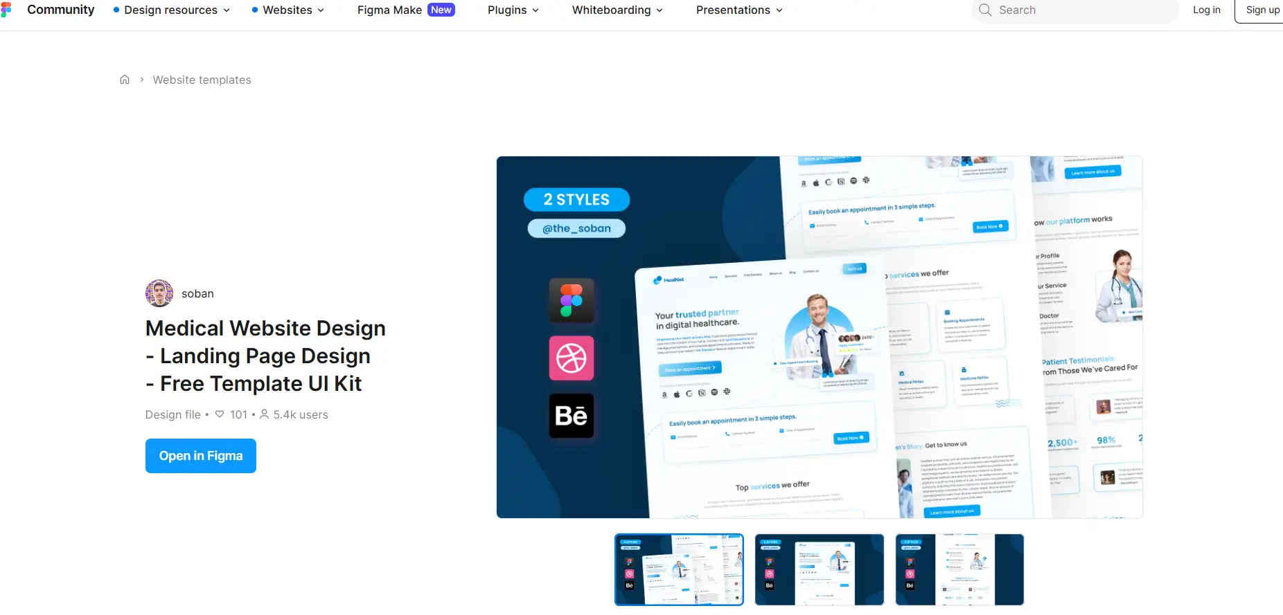 Figma Medical Website Templates Figma Medical Website Templates