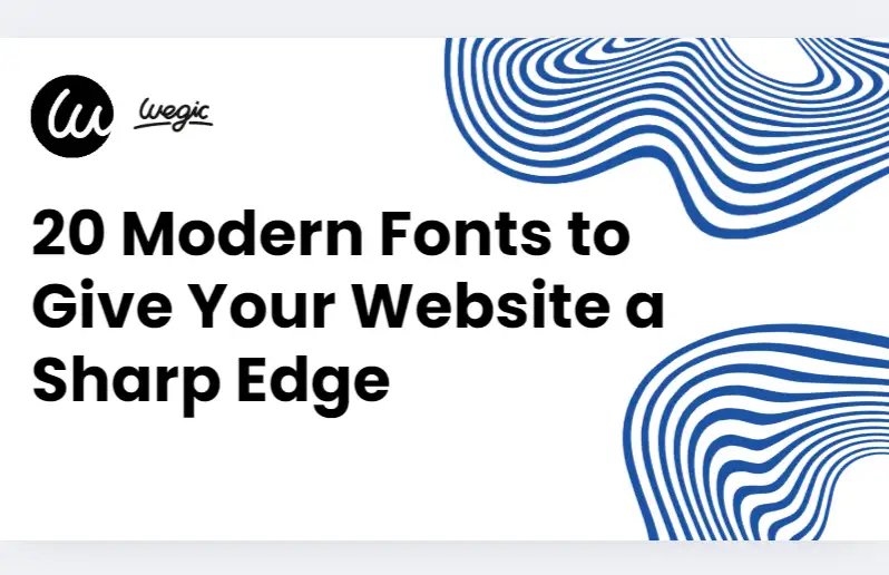 modern website fonts