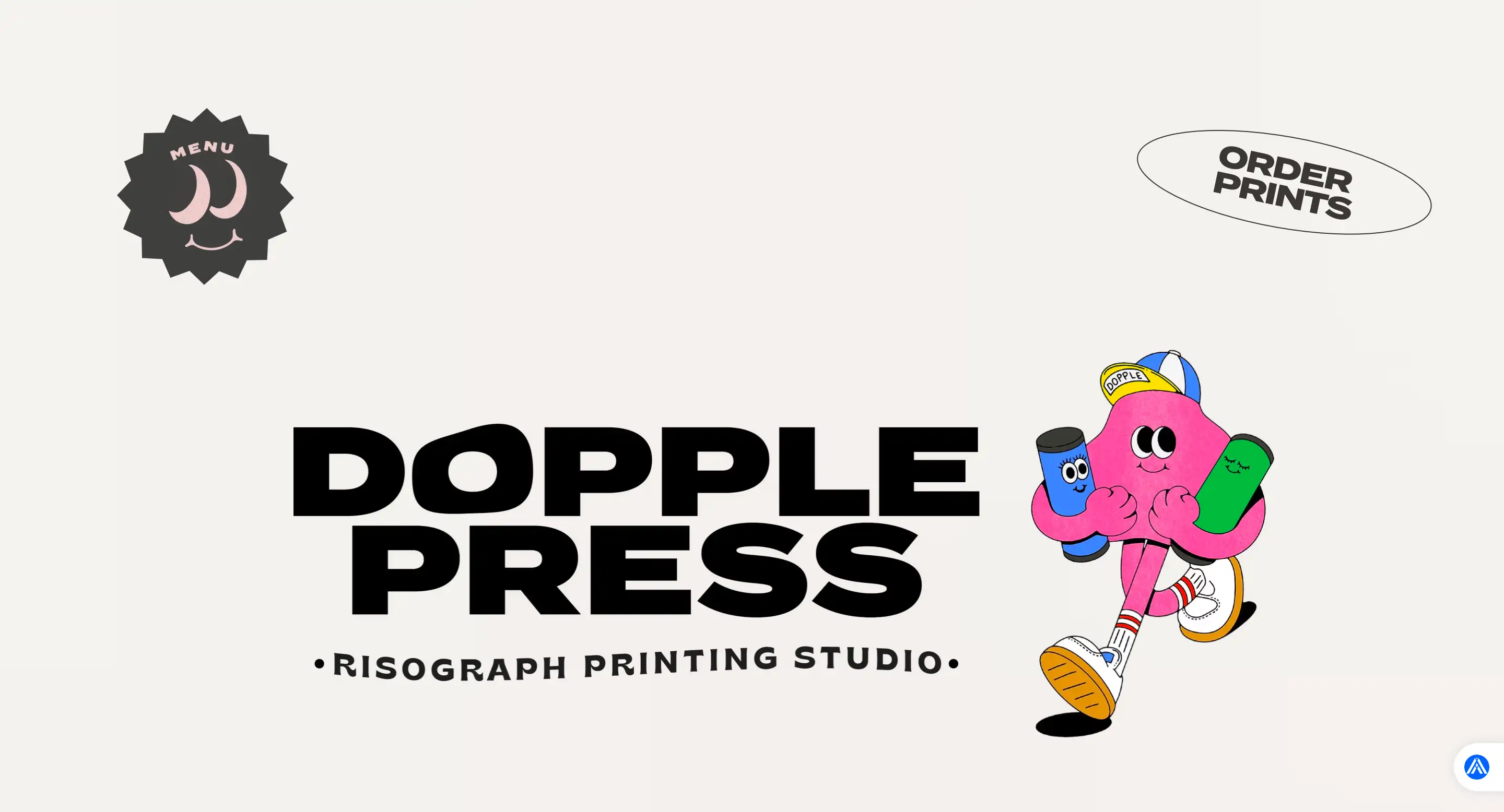 dopple press simplistic website