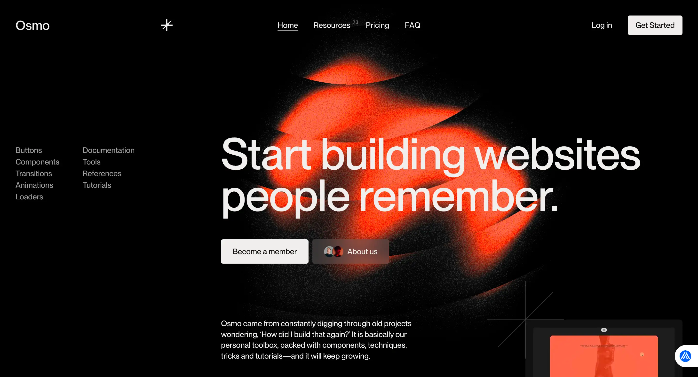 osmo.supply homepage