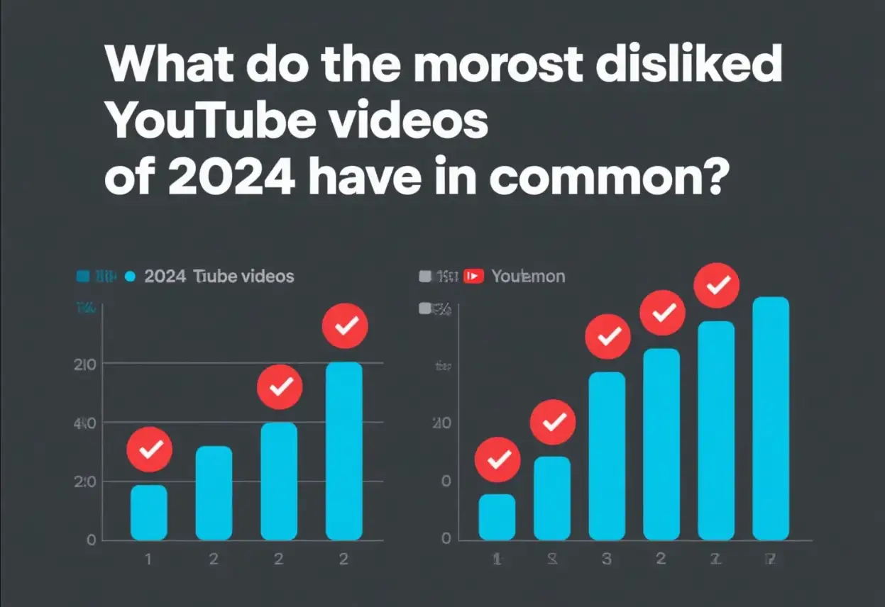 What do the most disliked YouTube videos of 2024 have in common