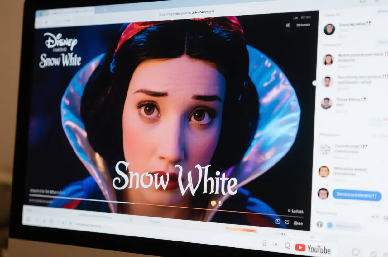 Why did Disney's "Snow White" trailer become one of the most disliked YouTube videos?