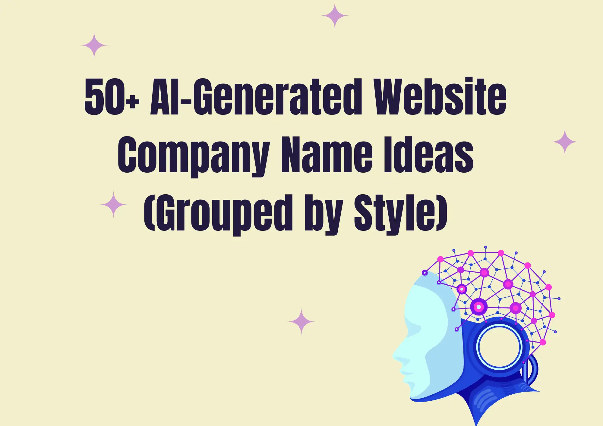 50+ AI-Generated Website Company Name Ideas