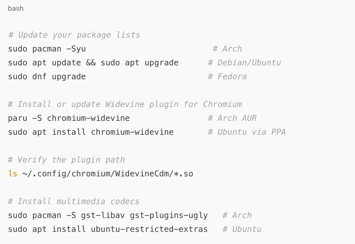 linux tips for netflix error code 109
