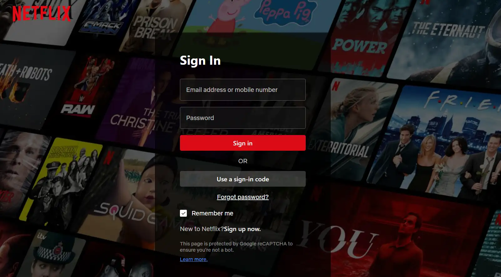 log in again to the netflix account