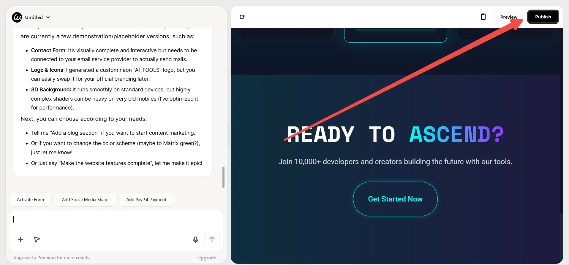 Publish your website Publish your website