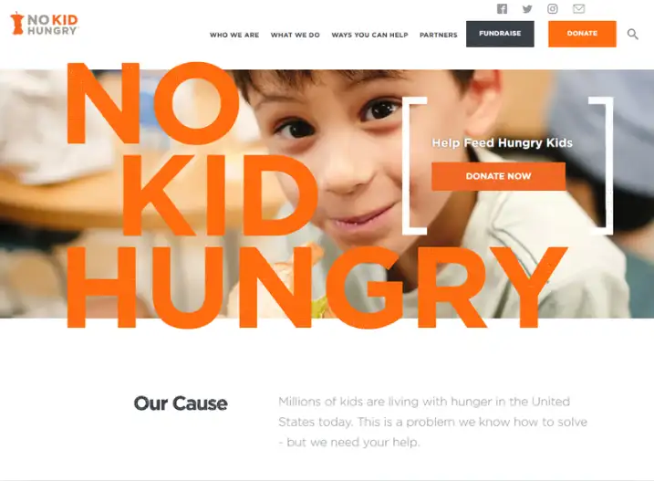 No kid hungry homepage