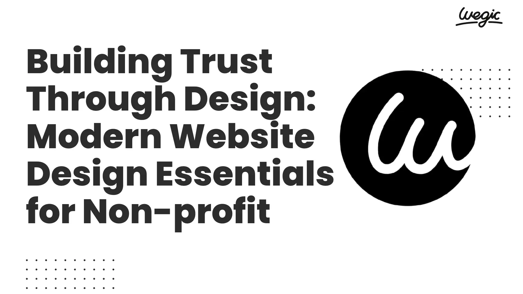 modern website design essentials for non-profit