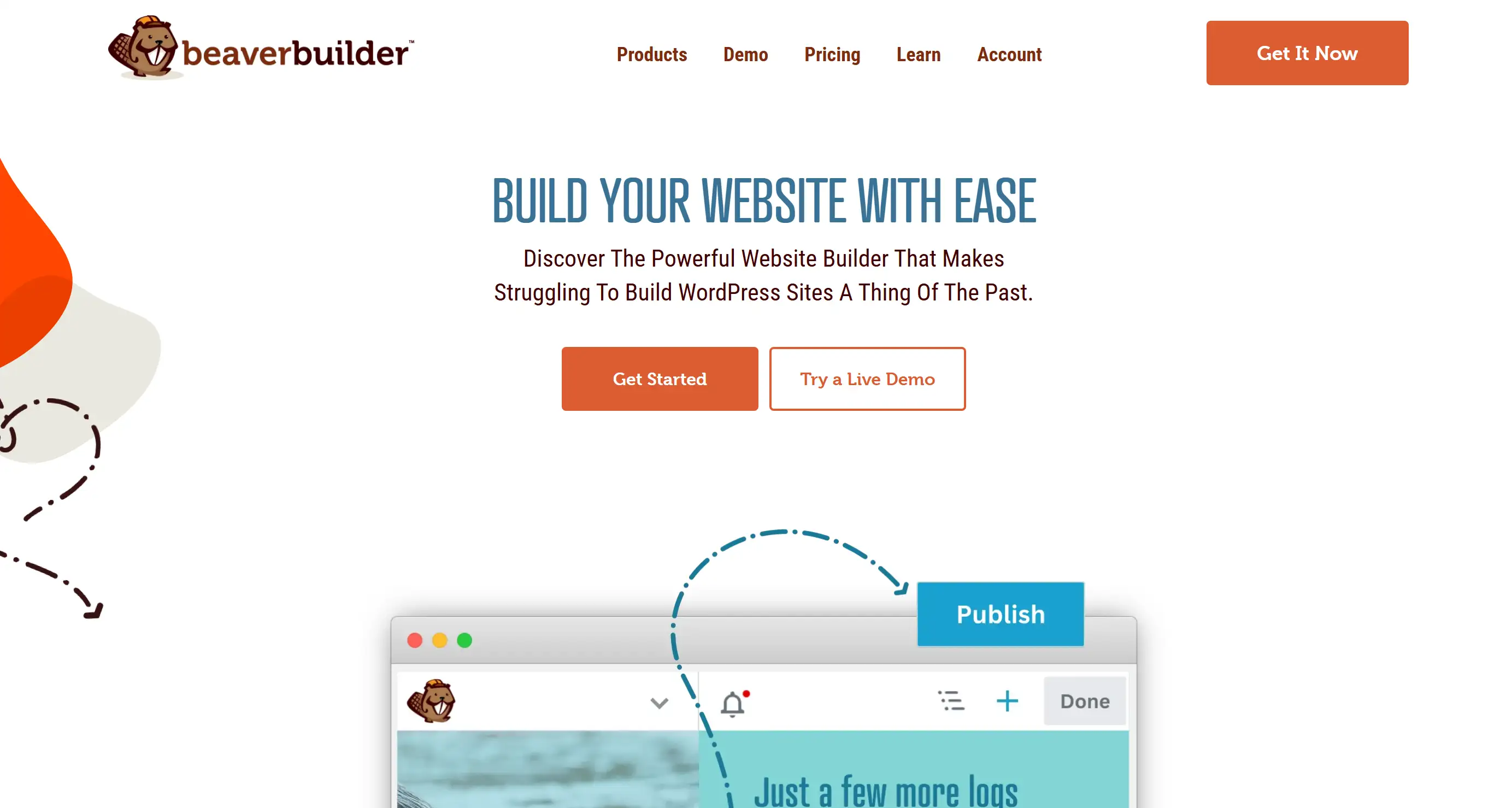 Beaver Builder's homepage