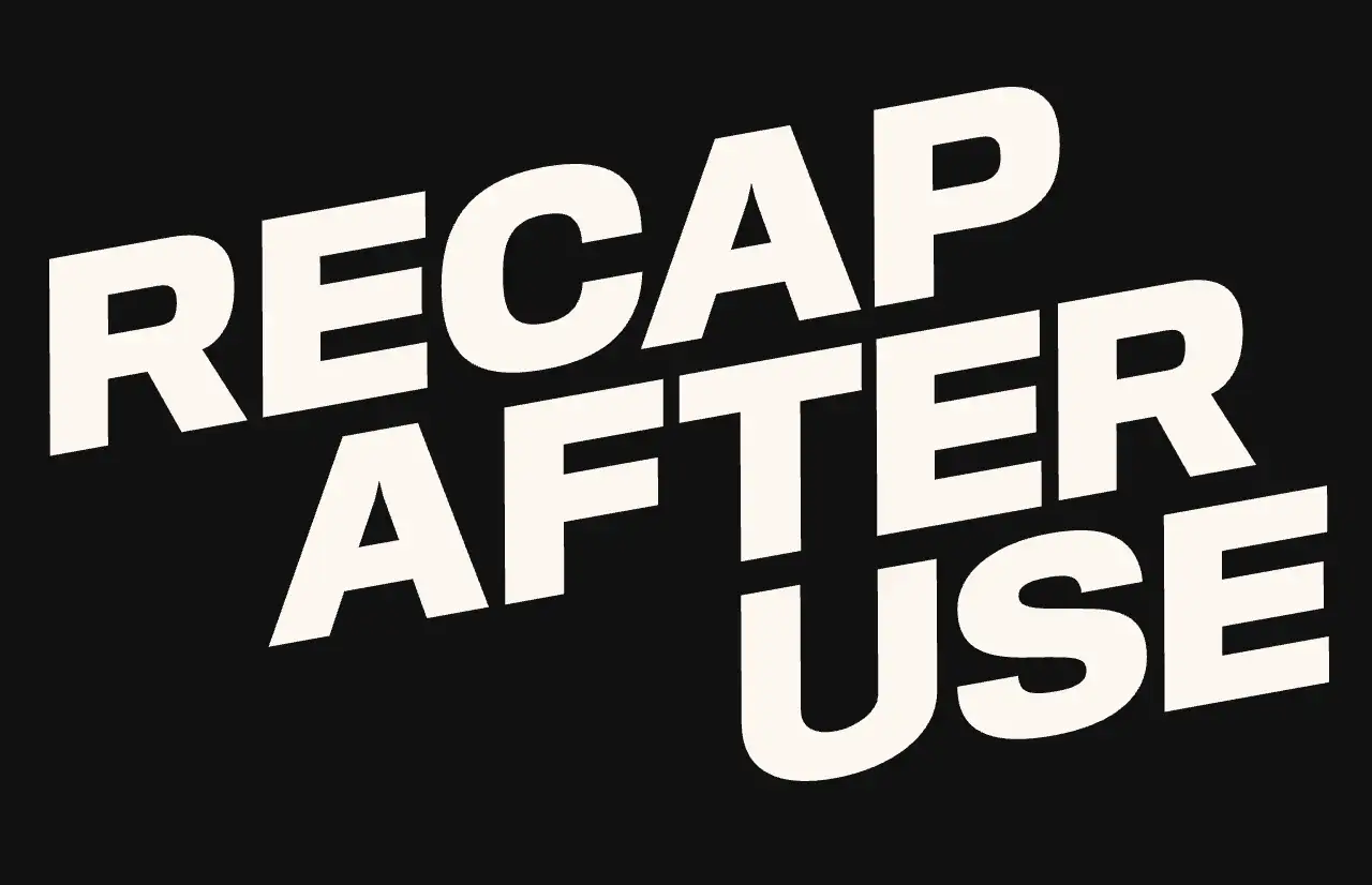 recap after use logo