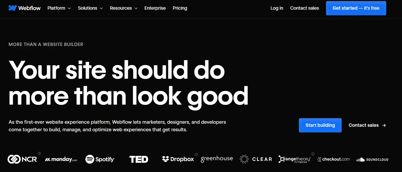 professional website building tool