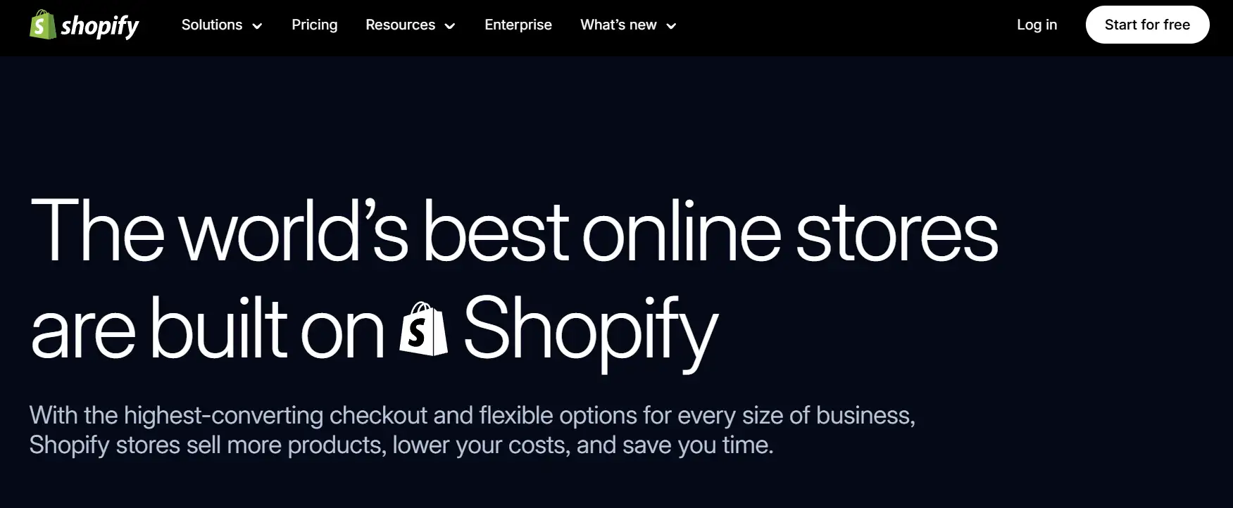 shopify website builder