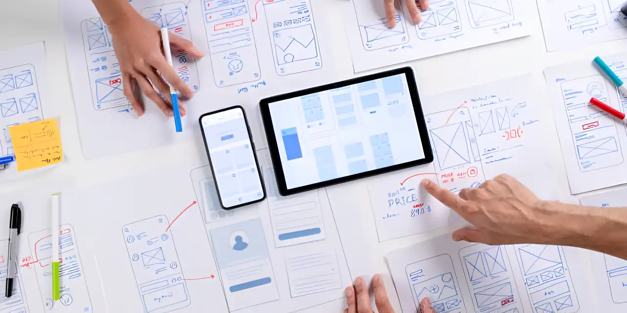 people are drawing the sturcture of website