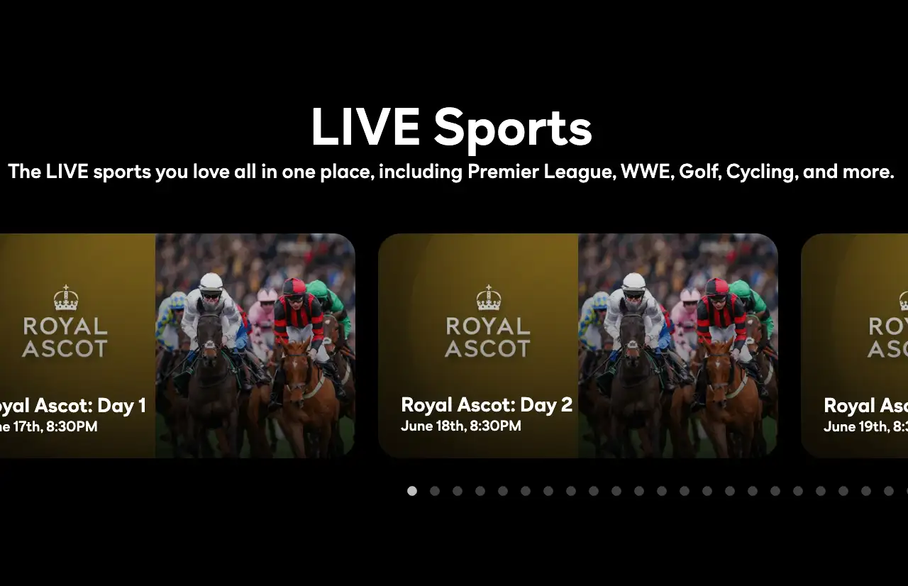 live sport options on peacock tv