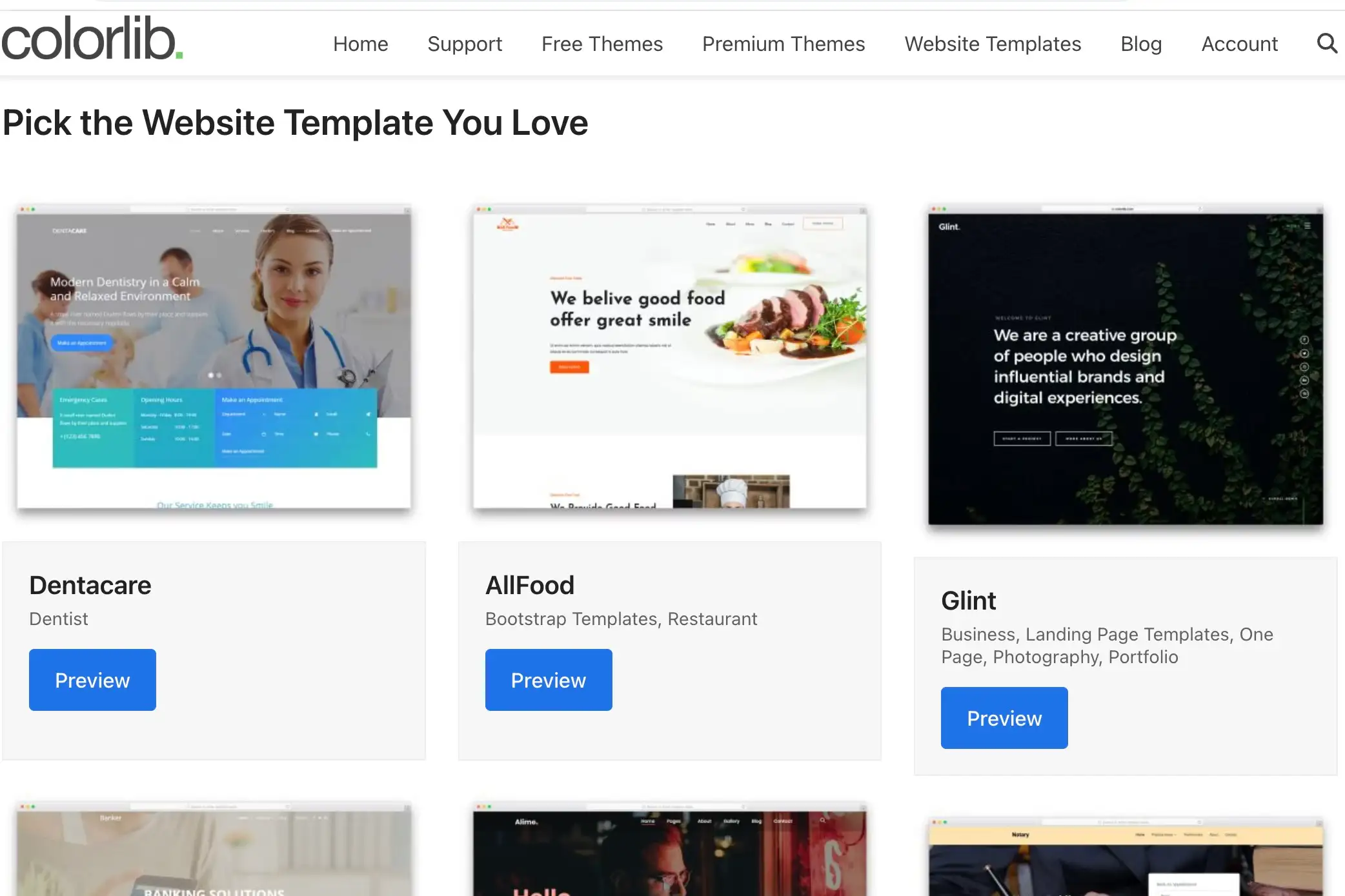 Colorlib homepage