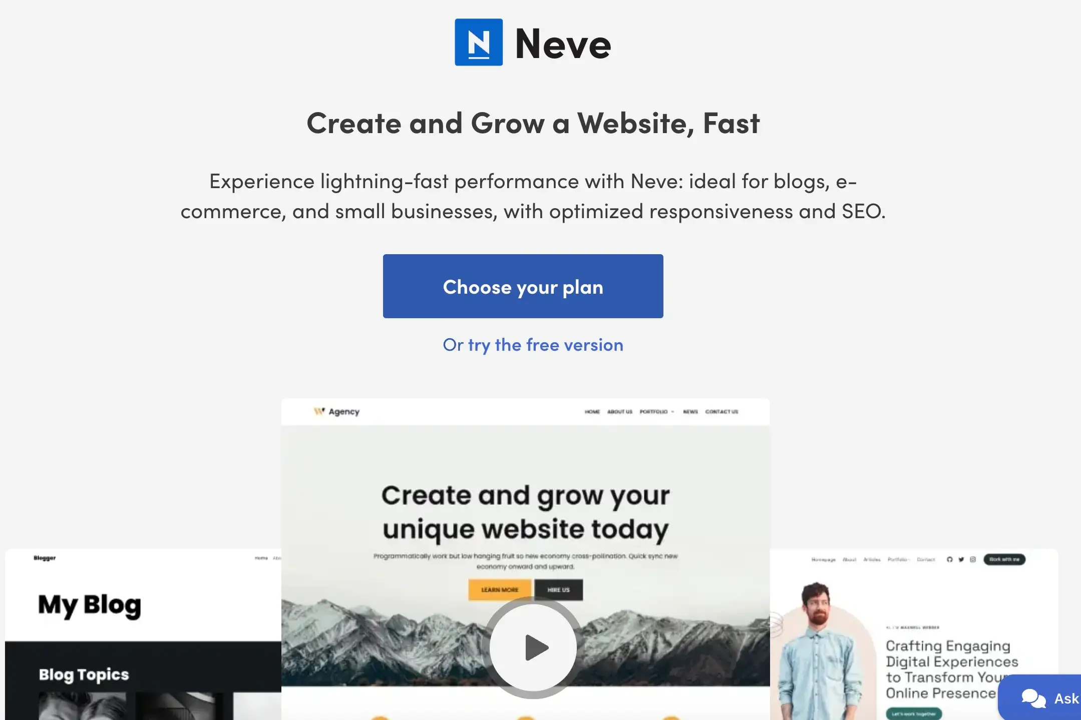 Neve, Fast & Lightweight WordPress Theme