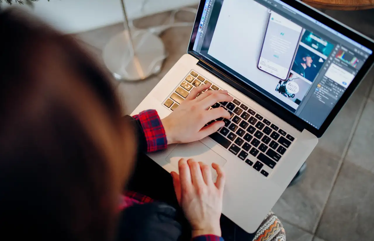 person playing computer