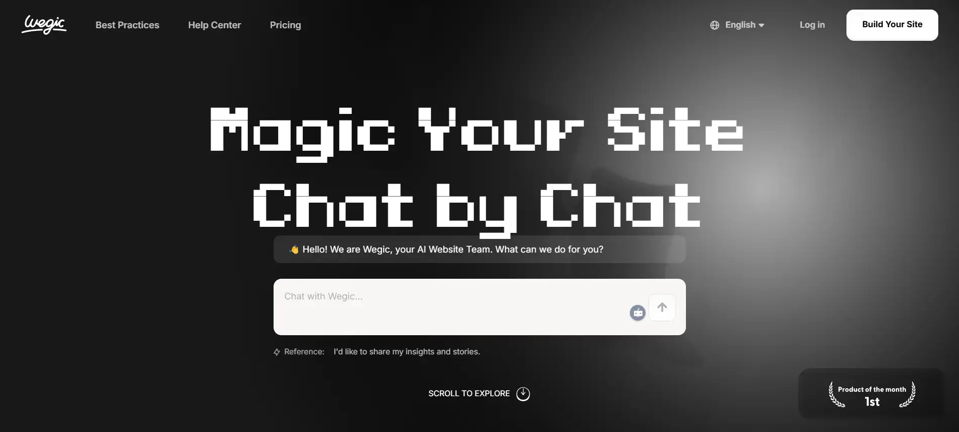 Make Your Site with Wegic