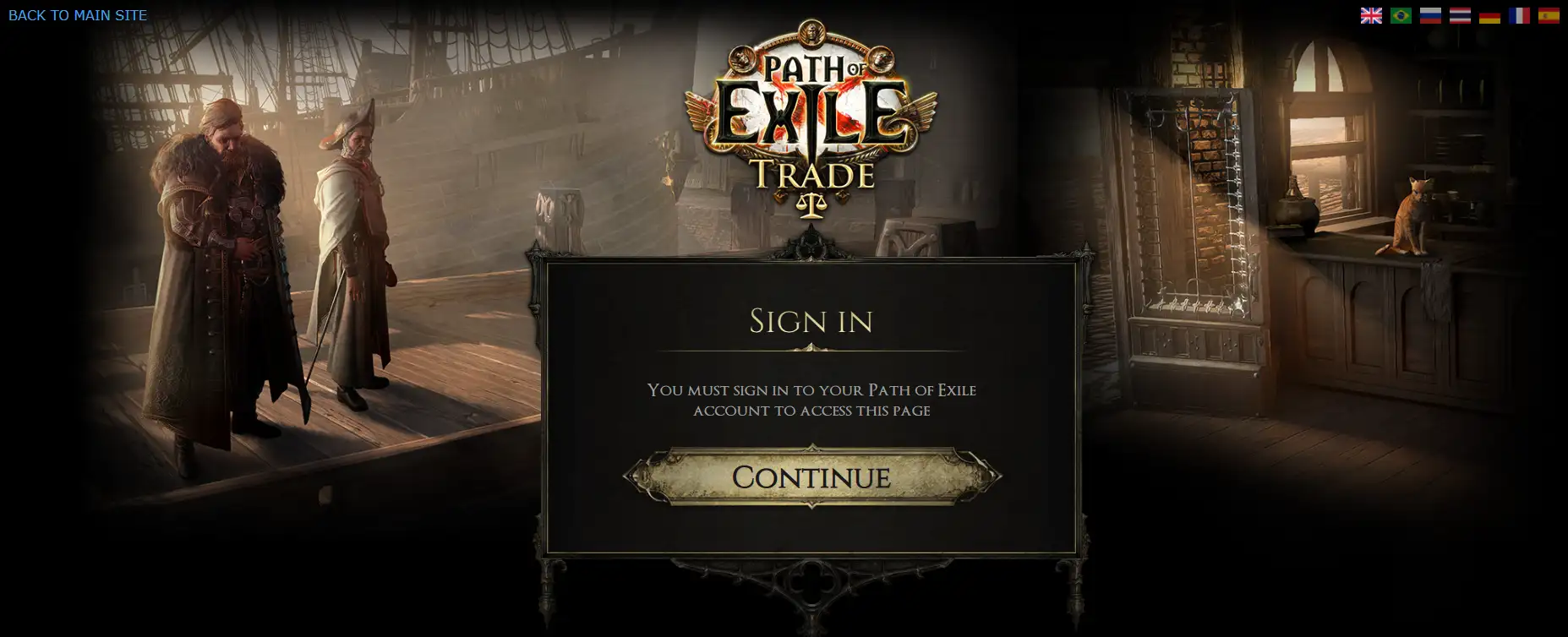 main trading site for PoE