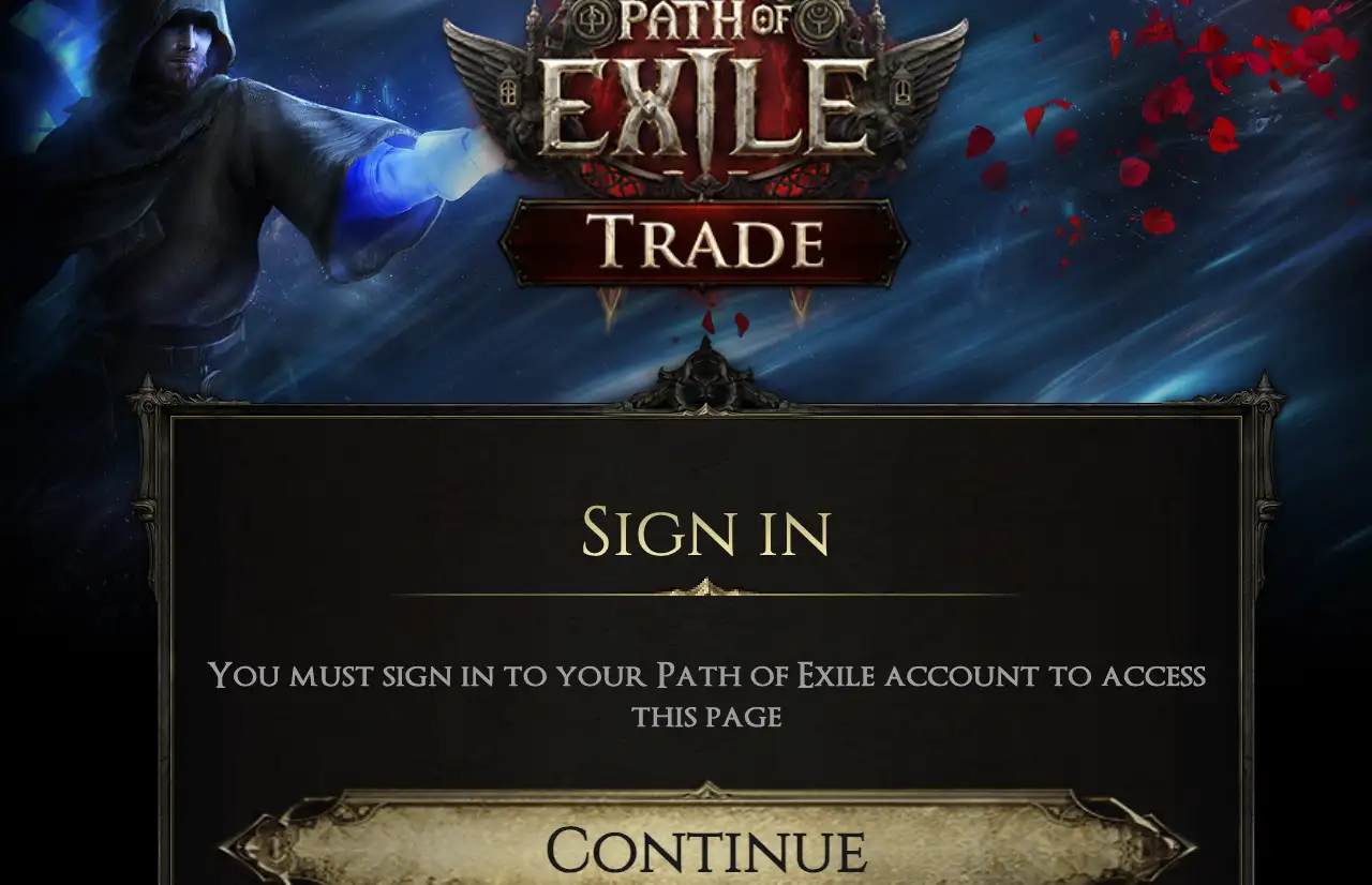 Path of Exile homepage