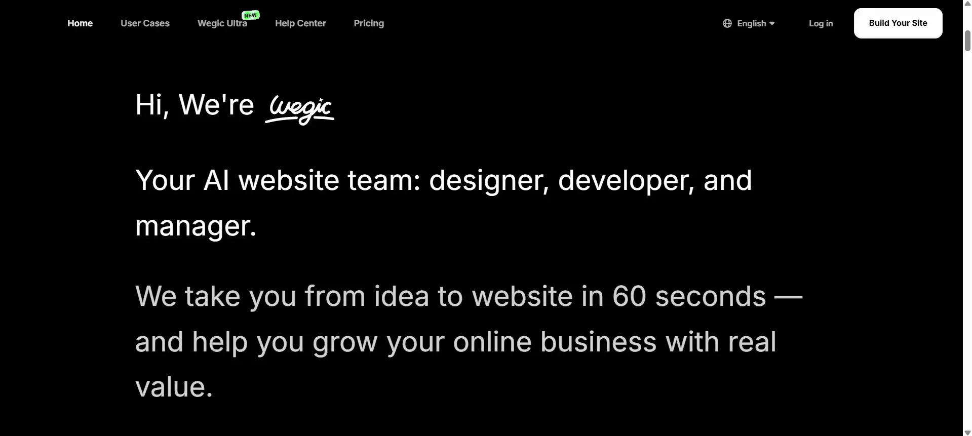 wegic website builder
