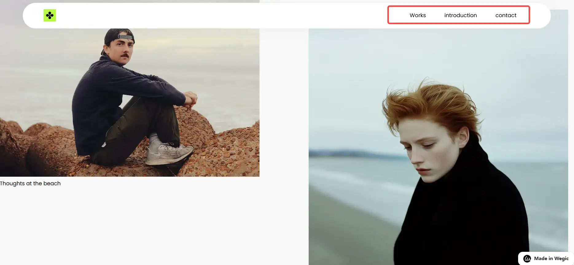 simple website navigation
