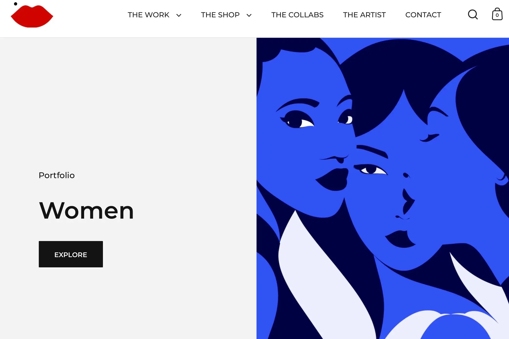 Malika Favre homepage
