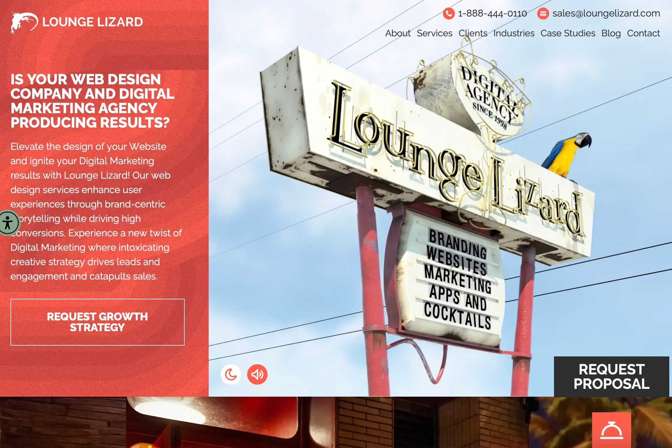 Lounge Lizard homepage
