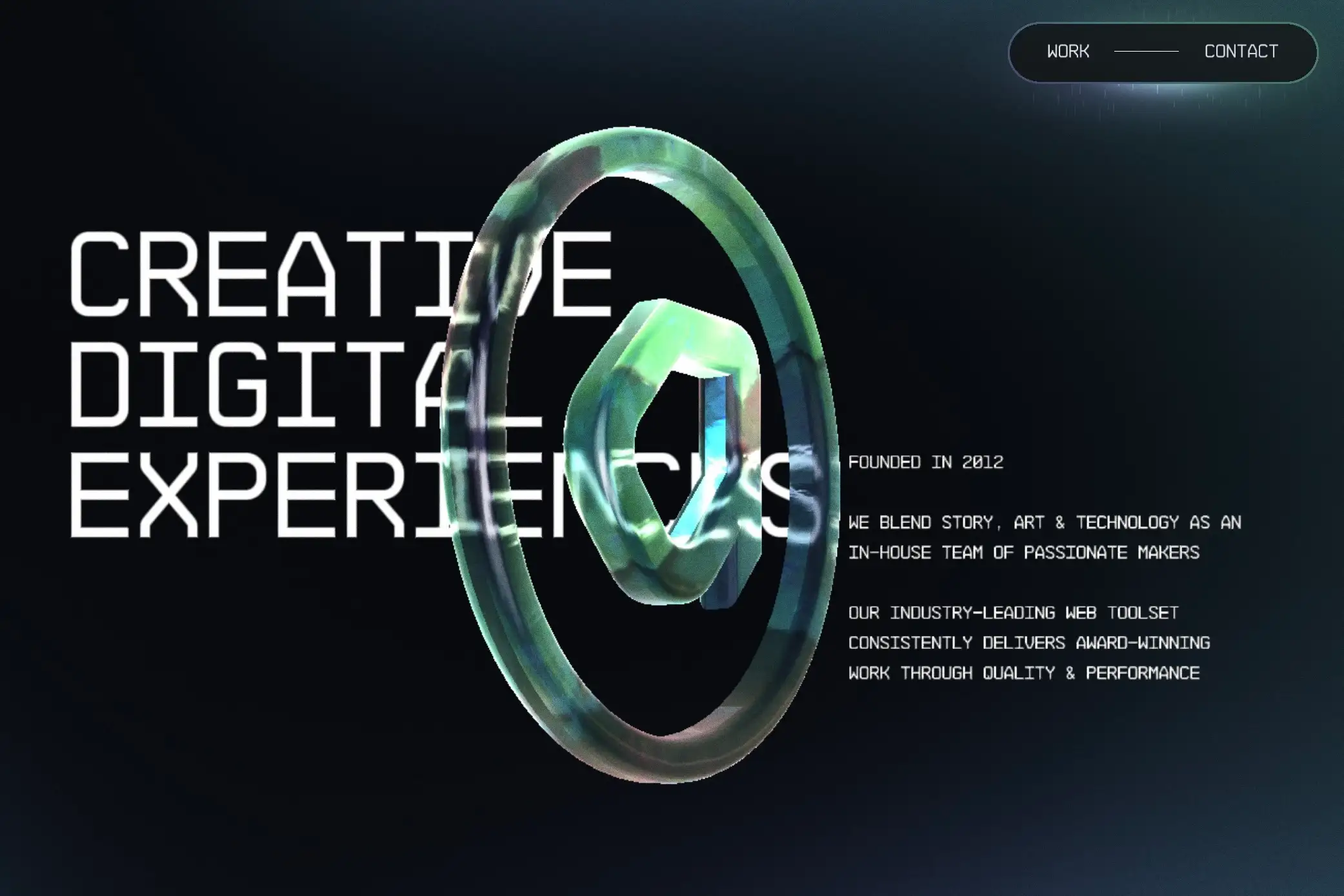Active Theory homepage