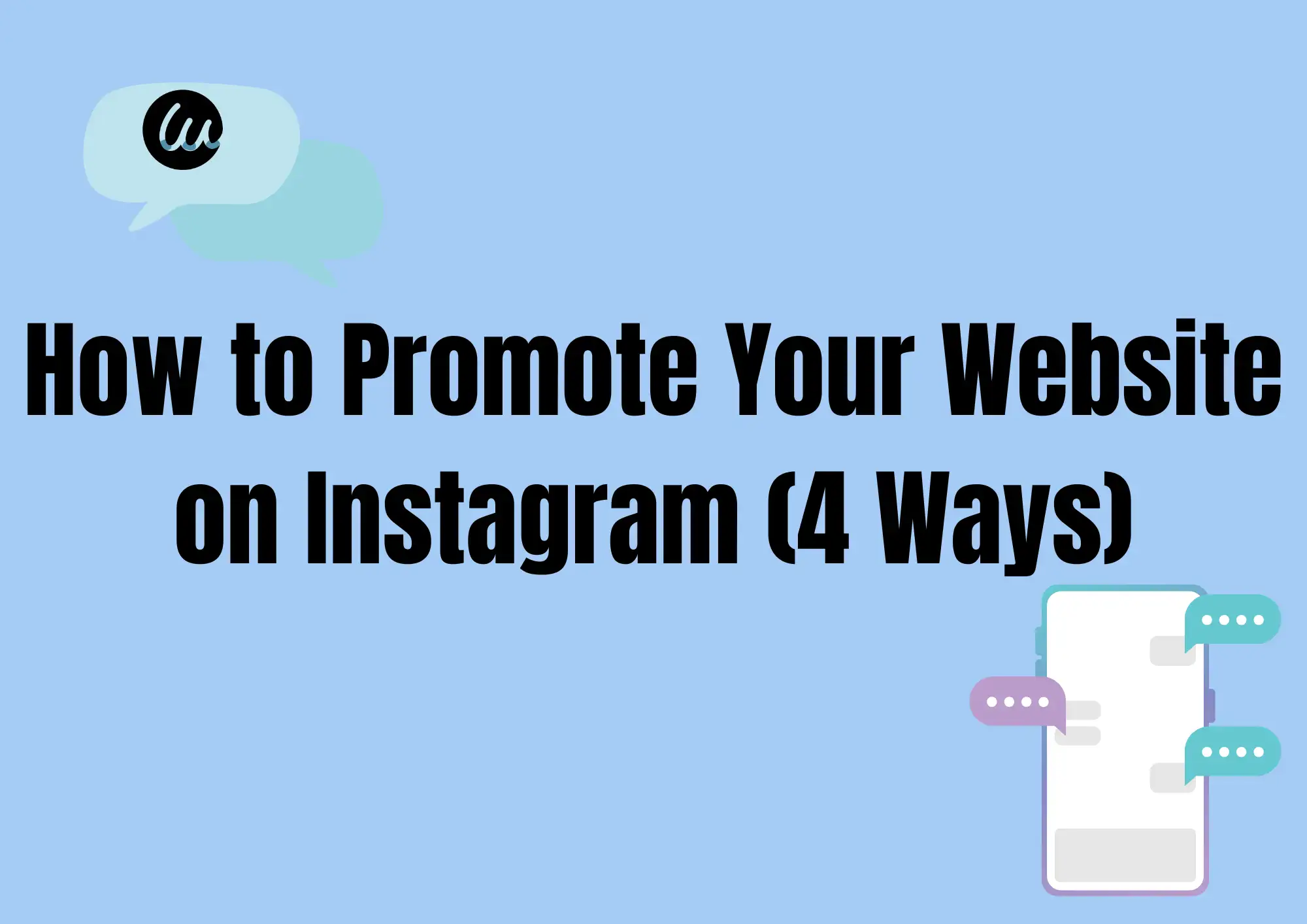 how to promote a website on Instagram