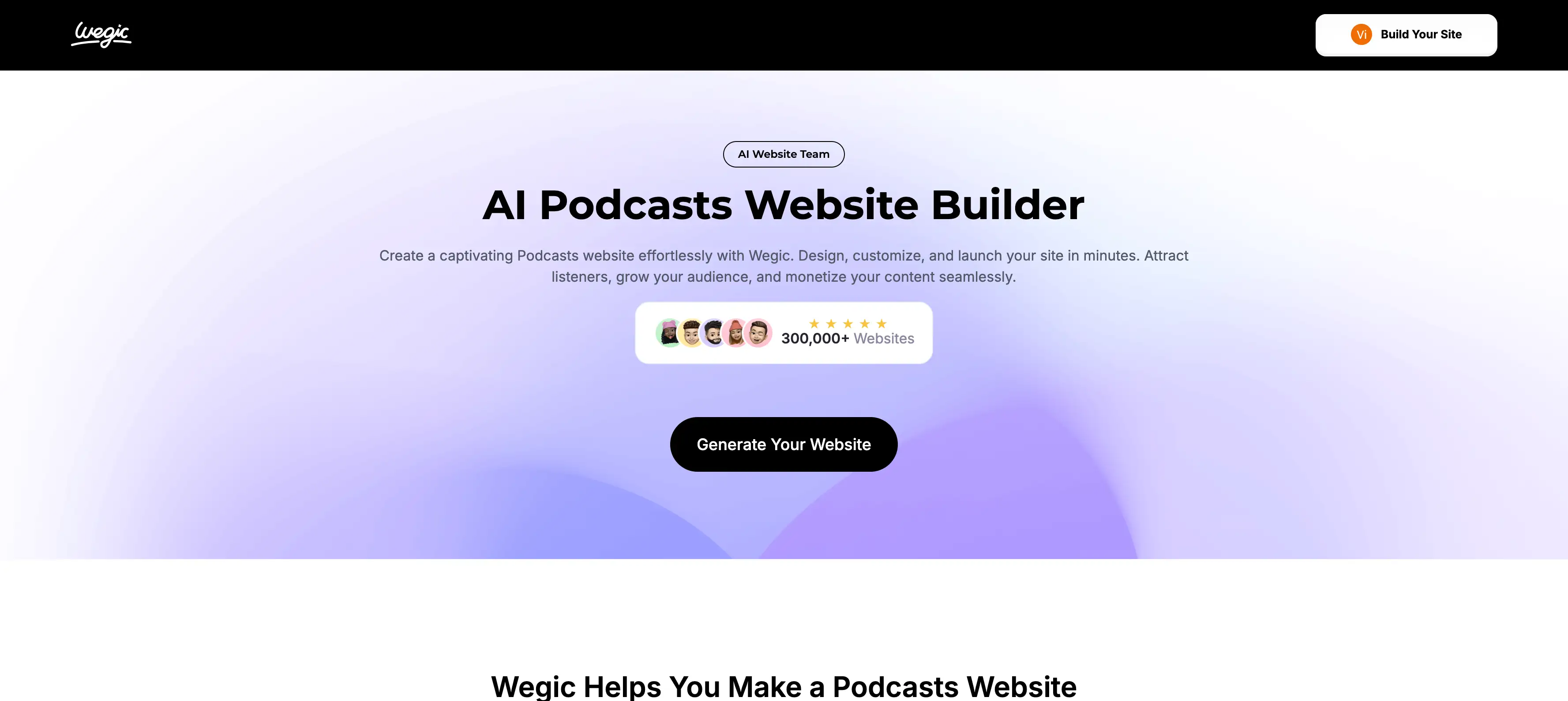 wegic ai podcasts website builder wegic ai podcasts website builder