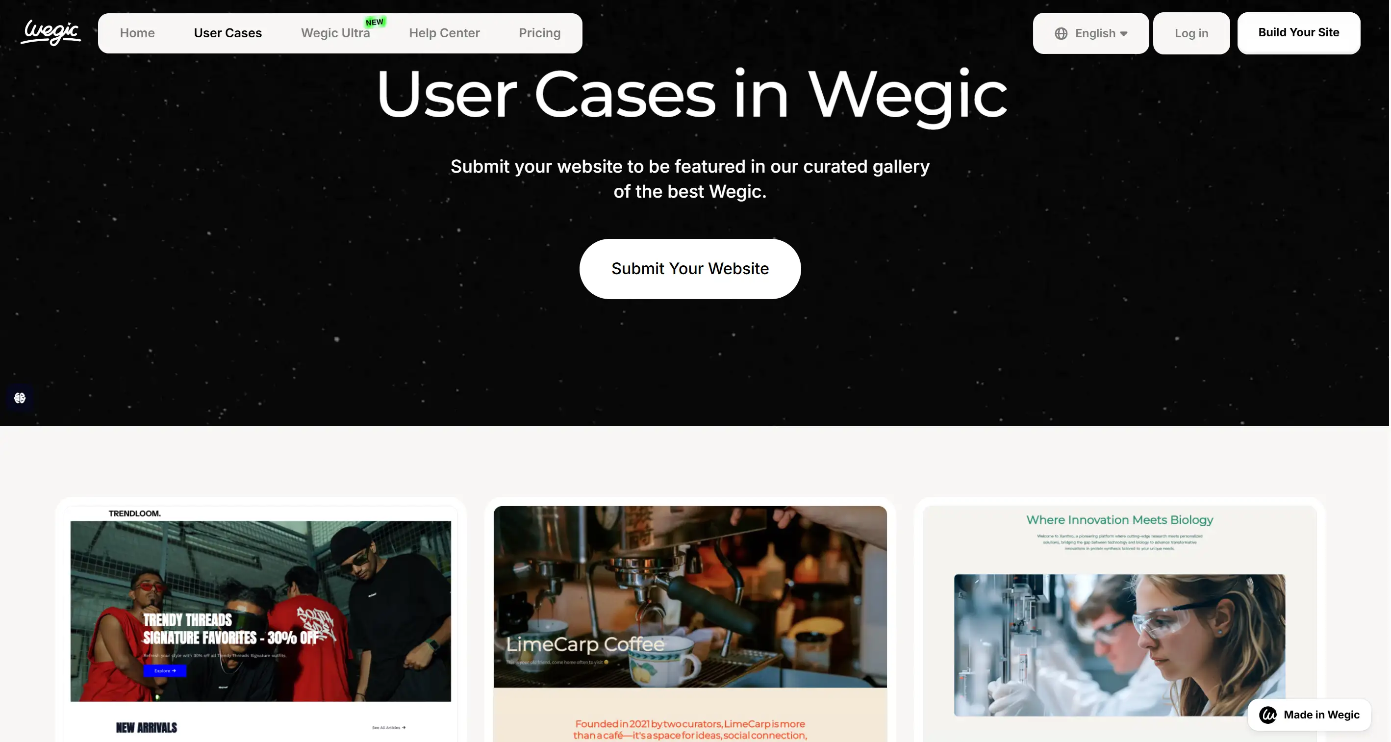 User cases of websites submitted by the best Wegic users User cases of websites submitted by the best Wegic users