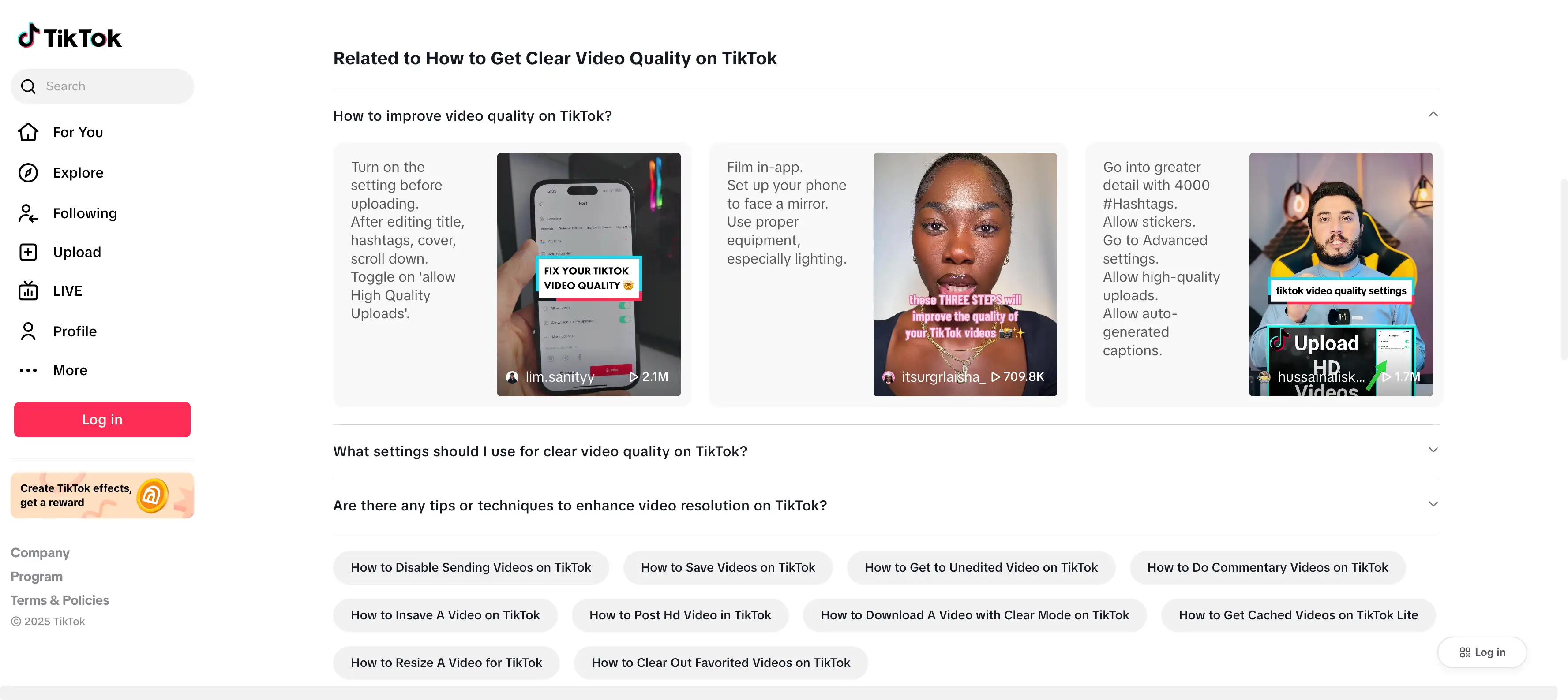tiktok video quality high and clean tiktok video quality high and clean